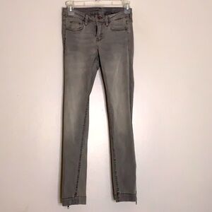 H&M &Denim Skinny Low Waist Ankle 25 Grey Jean motto ankle zipper women’s